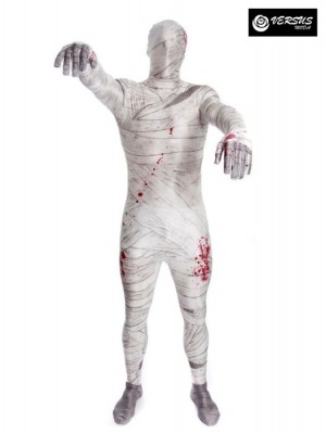 Tuta Mummia Maschera Vestito Carnevale Halloween Mummy Cosplay MUMMIA01